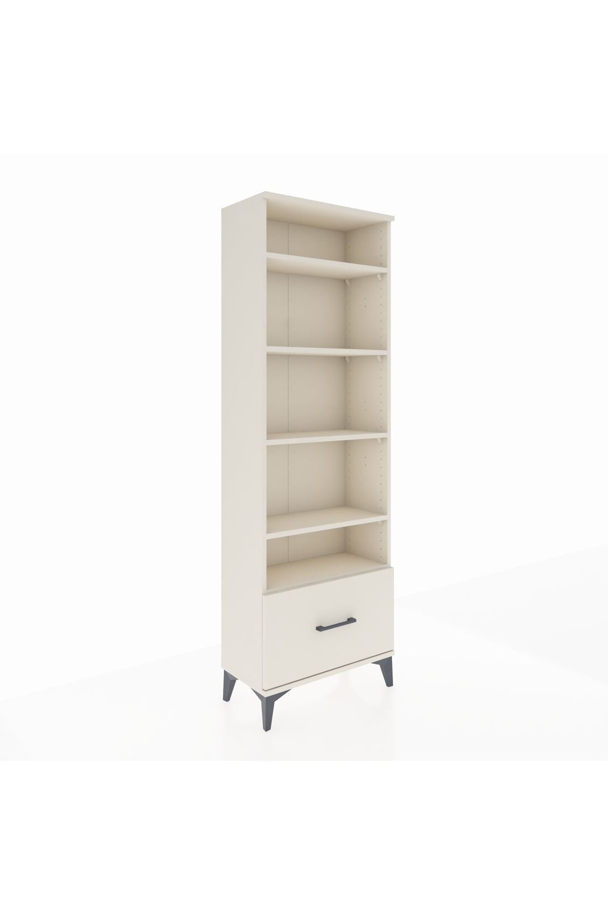 Arges Dolap 5 Raflı Tek Çekmeceli 60x30x182 - S23M044V1A