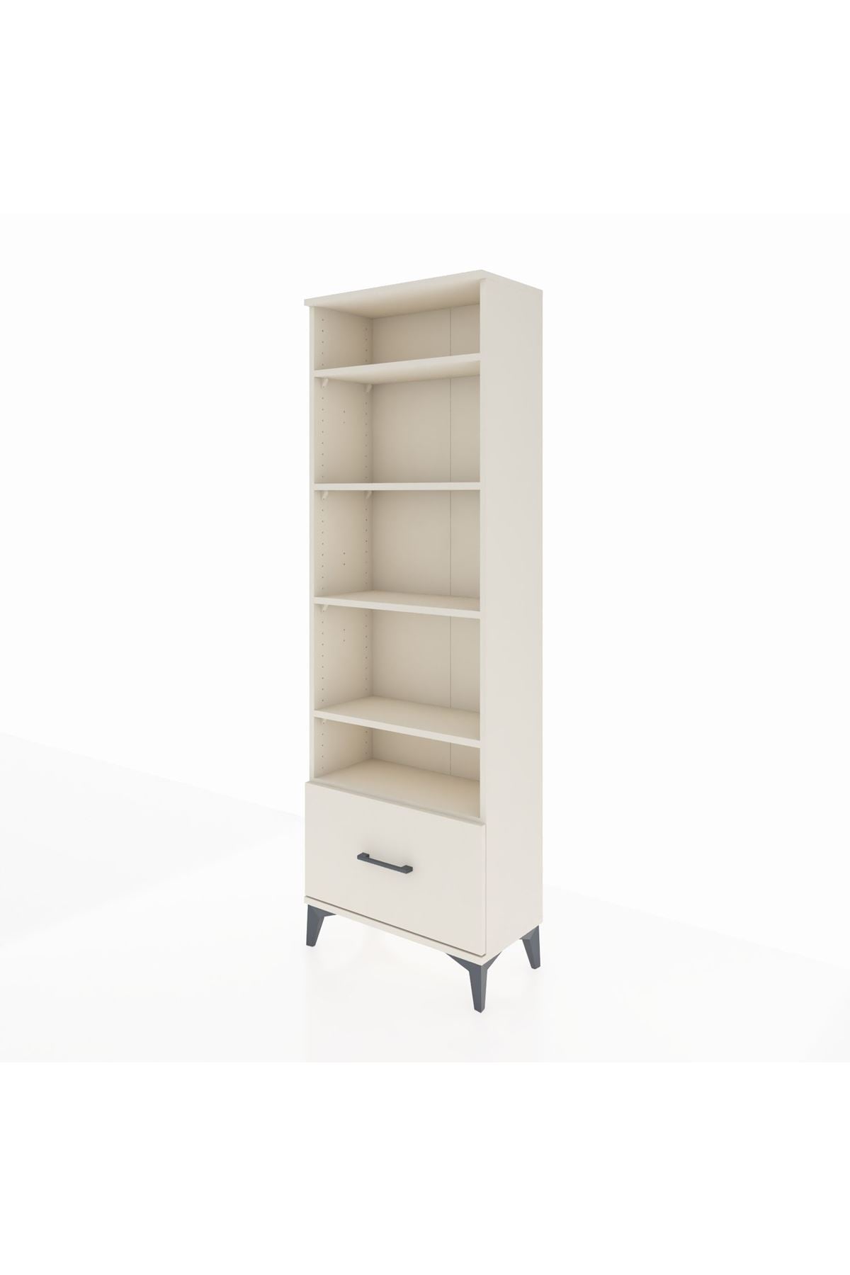 Arges Dolap 5 Raflı Tek Çekmeceli 60x30x182 - S23M044V1A