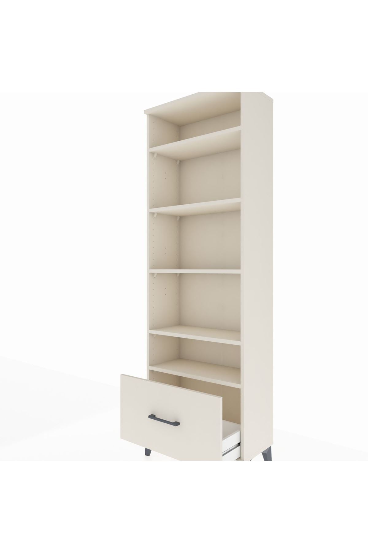 Arges Dolap 5 Raflı Tek Çekmeceli 60x30x182 - S23M044V1A