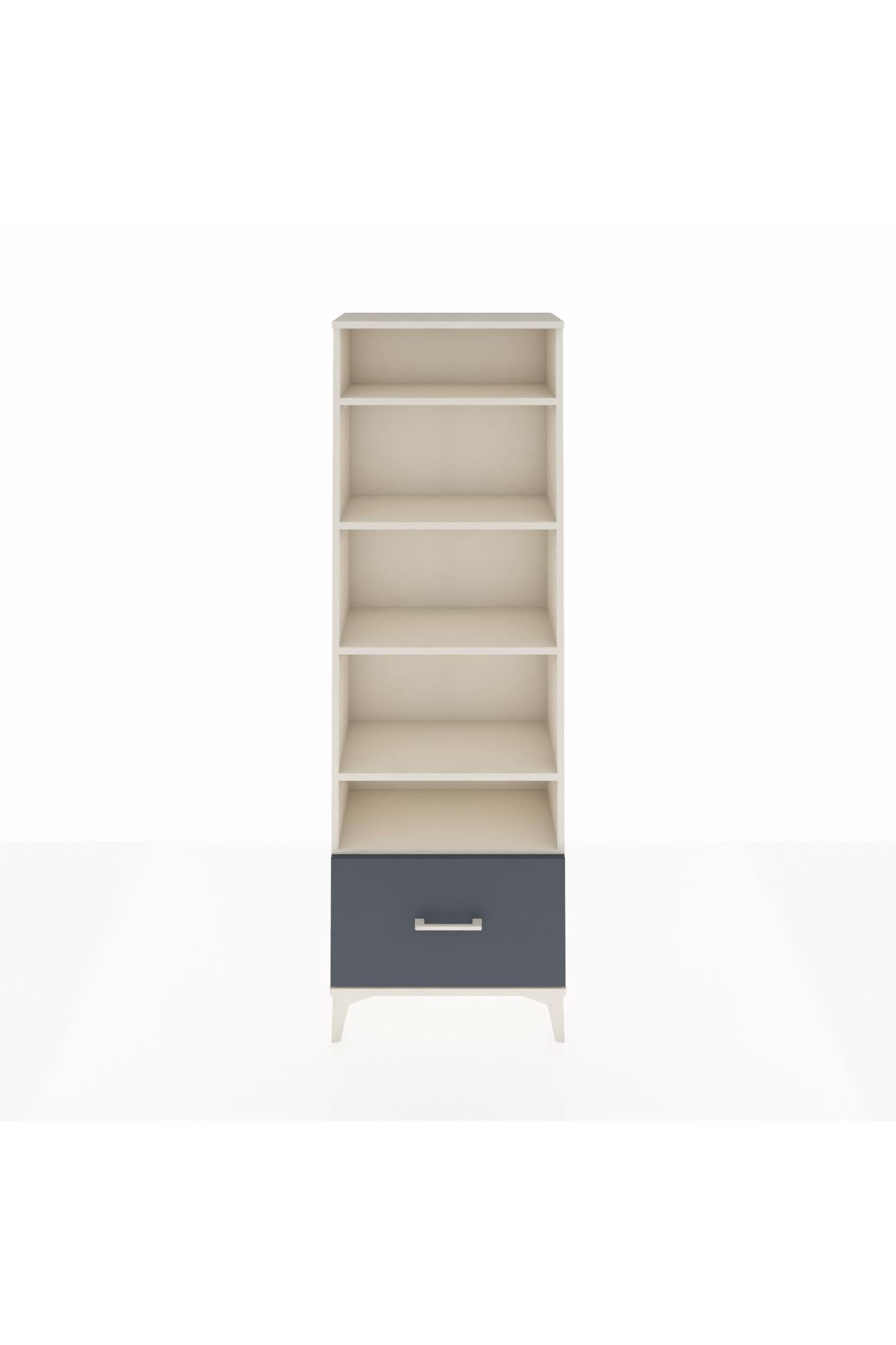 Arges Dolap 5 Raflı Tek Çekmeceli 60x30x182 - S23M044V2A