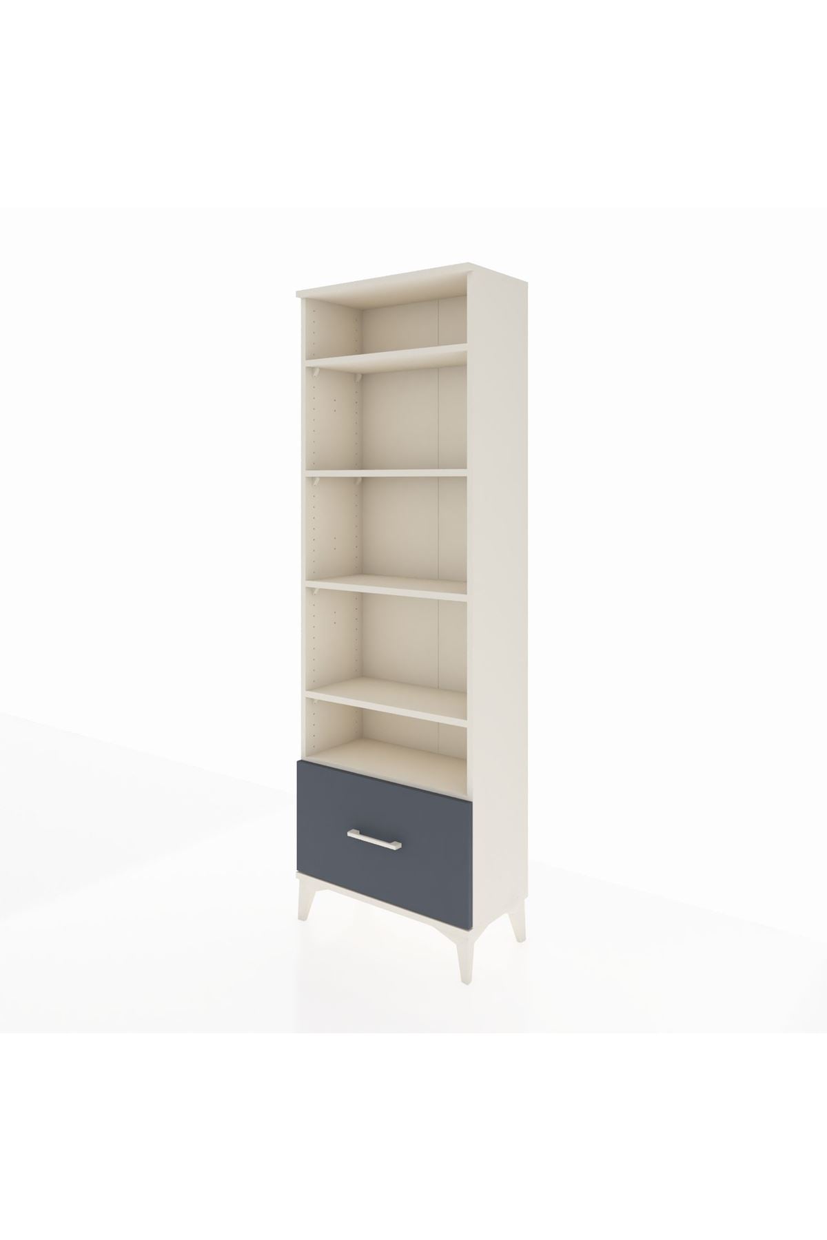 Arges Dolap 5 Raflı Tek Çekmeceli 60x30x182 - S23M044V2A