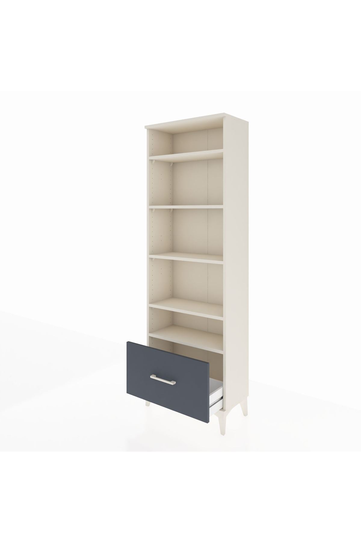 Arges Dolap 5 Raflı Tek Çekmeceli 60x30x182 - S23M044V2A