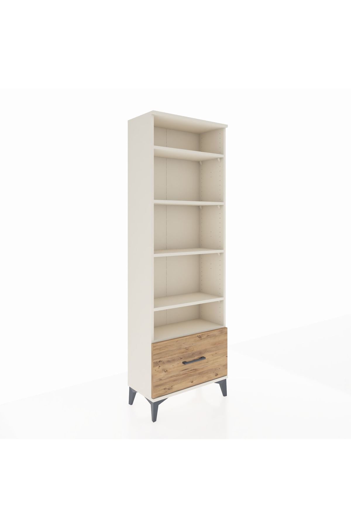 Arges Dolap 5 Raflı Tek Çekmeceli 60x30x182 - S23M044V3A