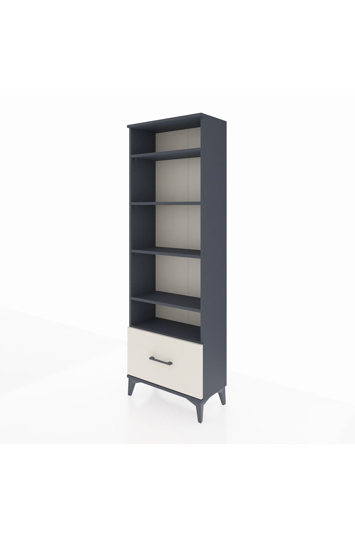 Arges Dolap 5 Raflı Tek Çekmeceli 60x30x182 - S23M044V4A