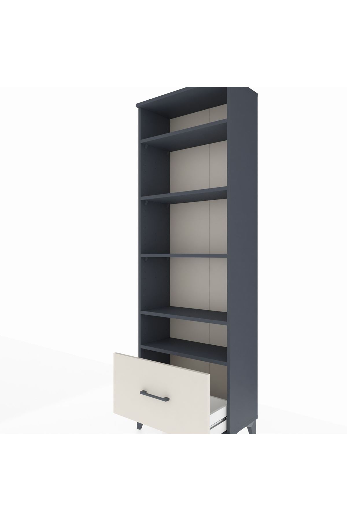 Arges Dolap 5 Raflı Tek Çekmeceli 60x30x182 - S23M044V4A