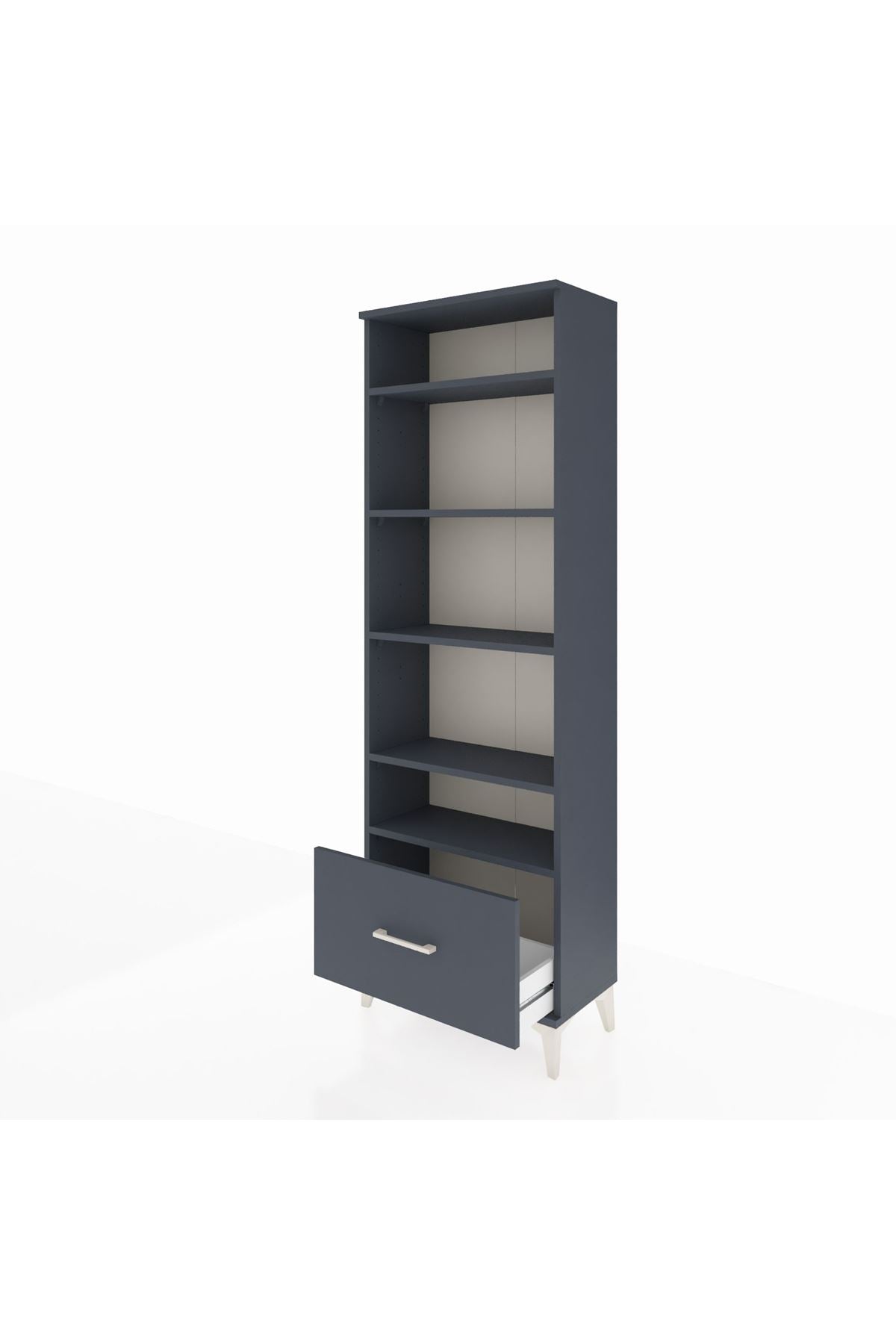 Arges Dolap 5 Raflı Tek Çekmeceli 60x30x182 - S23M044V5A