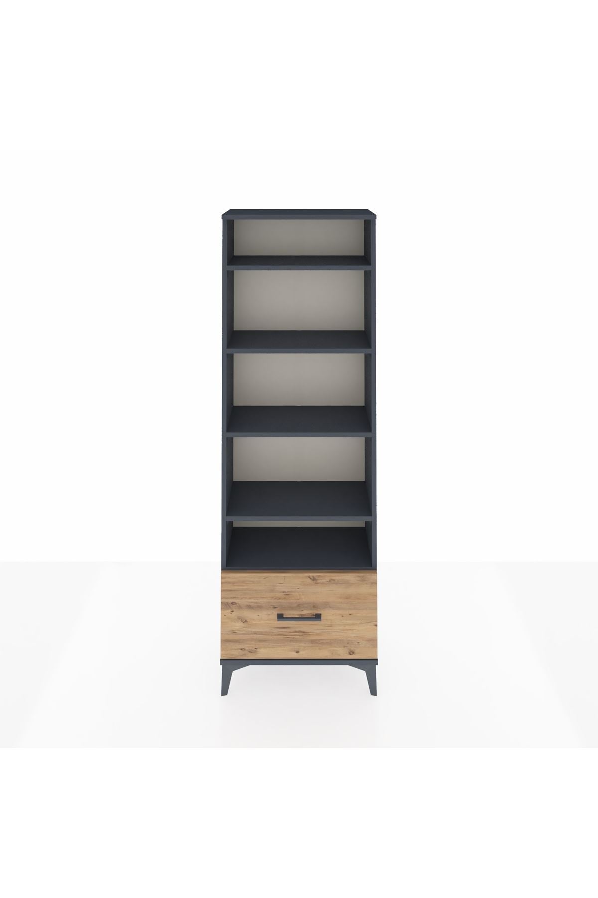 Arges Dolap 5 Raflı Tek Çekmeceli 60x30x182 - S23M044V6A