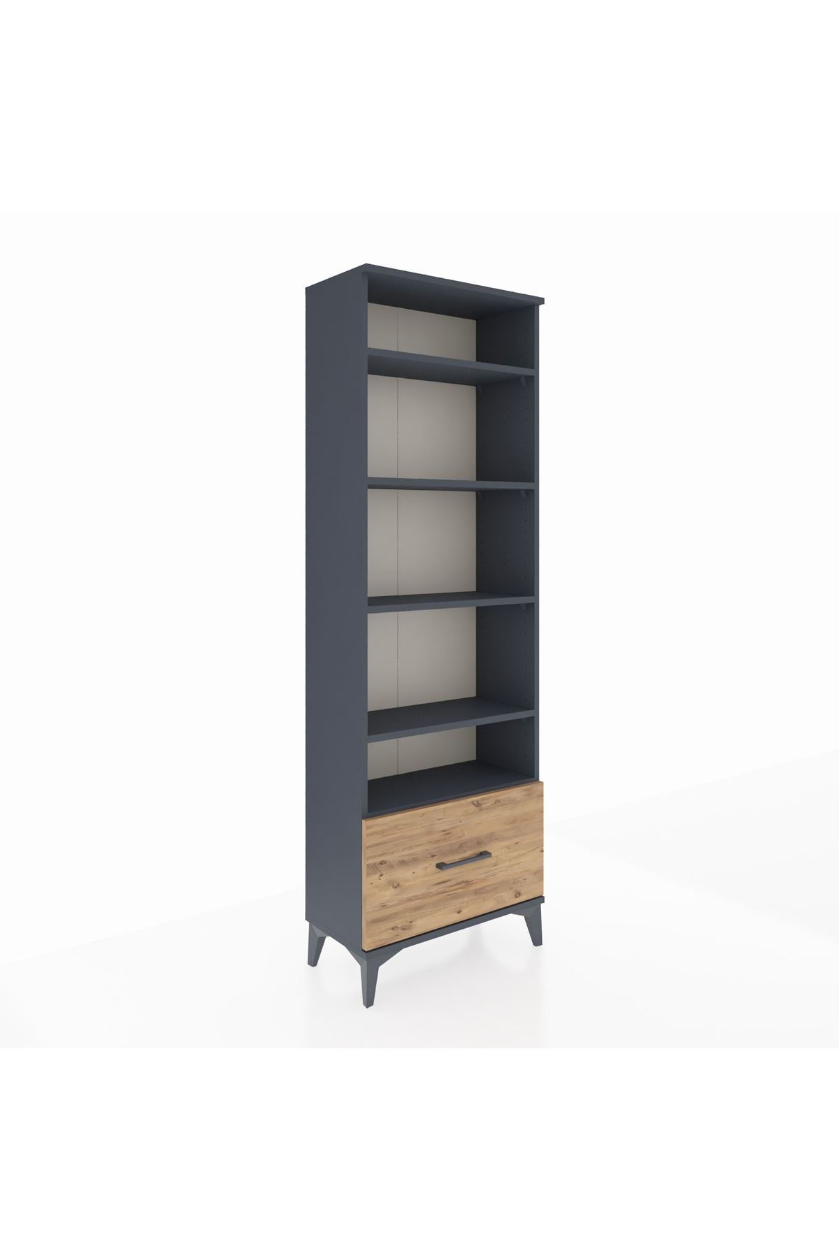 Arges Dolap 5 Raflı Tek Çekmeceli 60x30x182 - S23M044V6A