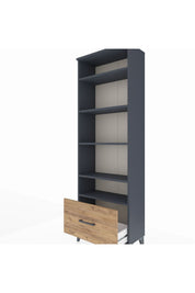 Arges Dolap 5 Raflı Tek Çekmeceli 60x30x182 - S23M044V6A