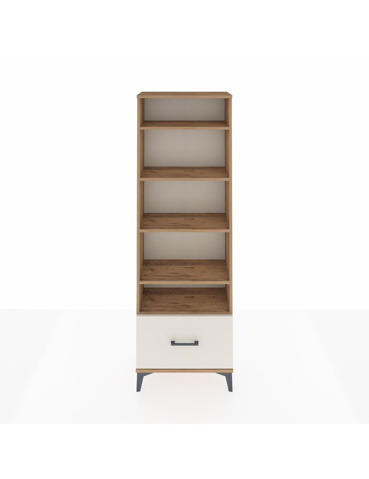 Arges Dolap 5 Raflı Tek Çekmeceli 60x30x182 - S23M044V7A