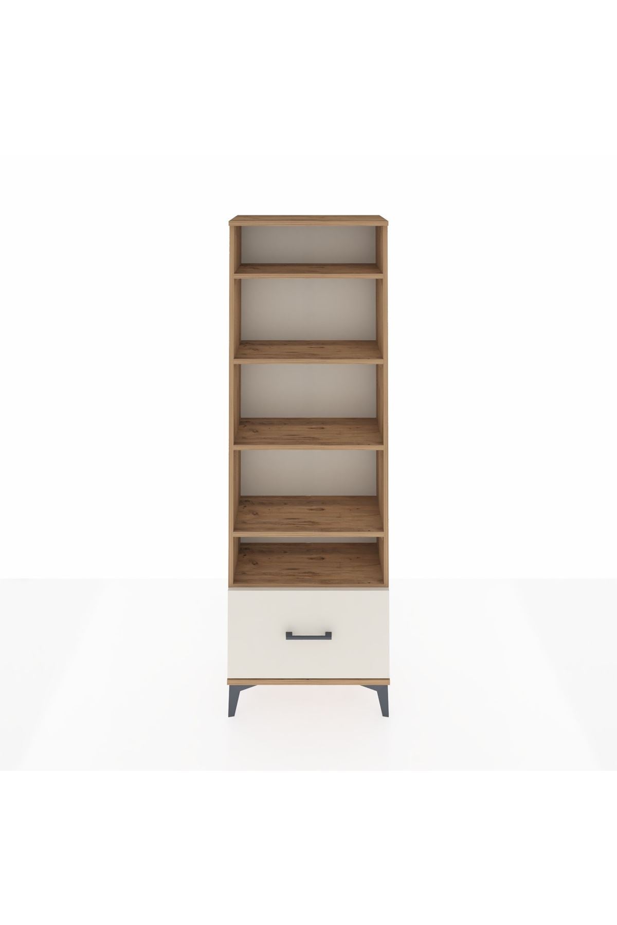 Arges Dolap 5 Raflı Tek Çekmeceli 60x30x182 - S23M044V7A