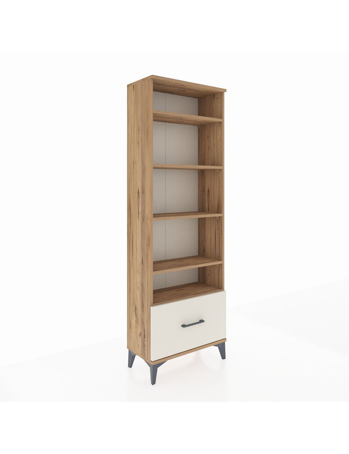 Arges Dolap 5 Raflı Tek Çekmeceli 60x30x182 - S23M044V7A