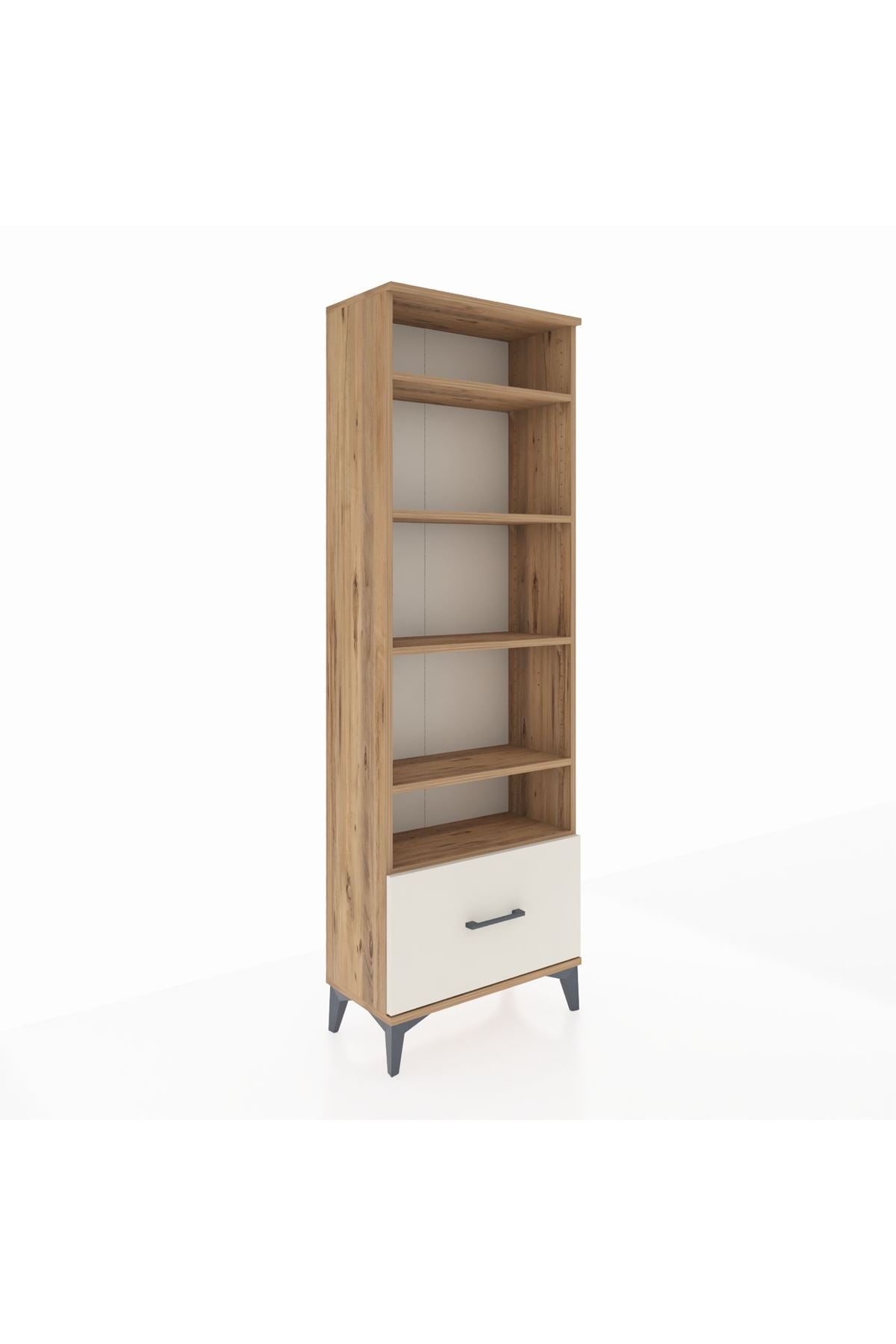 Arges Dolap 5 Raflı Tek Çekmeceli 60x30x182 - S23M044V7A