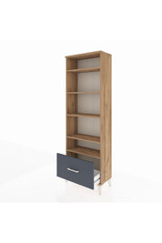 Arges Dolap 5 Raflı Tek Çekmeceli 60x30x182 - S23M044V8A