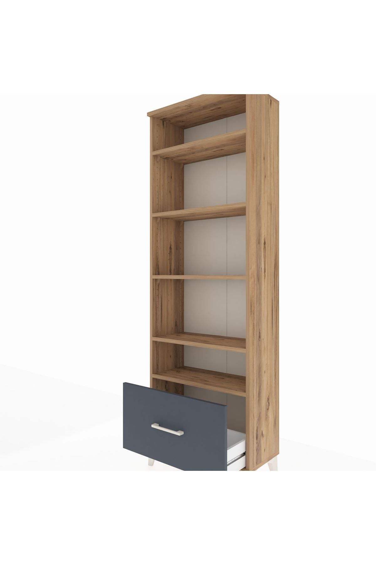 Arges Dolap 5 Raflı Tek Çekmeceli 60x30x182 - S23M044V8A
