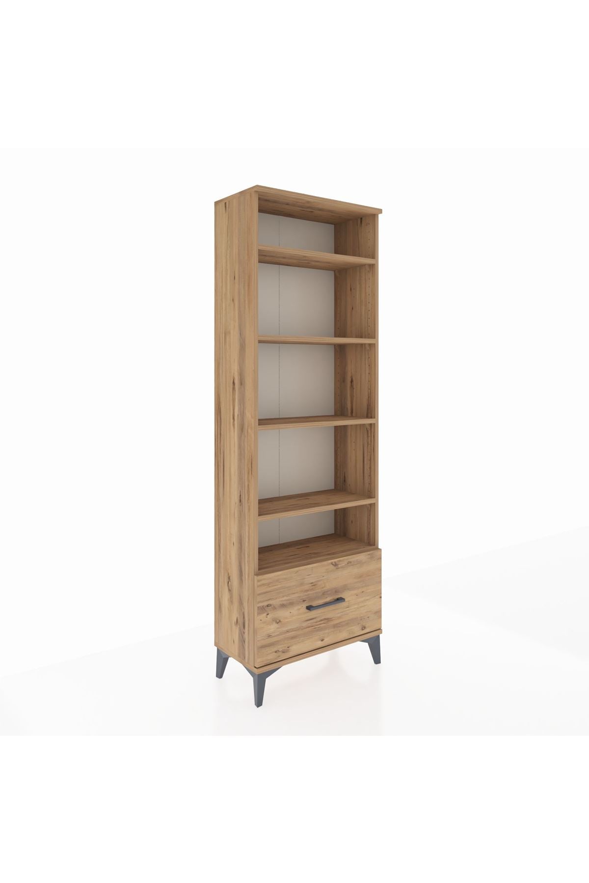 Arges Dolap 5 Raflı Tek Çekmeceli 60x30x182 - S23M044V9A