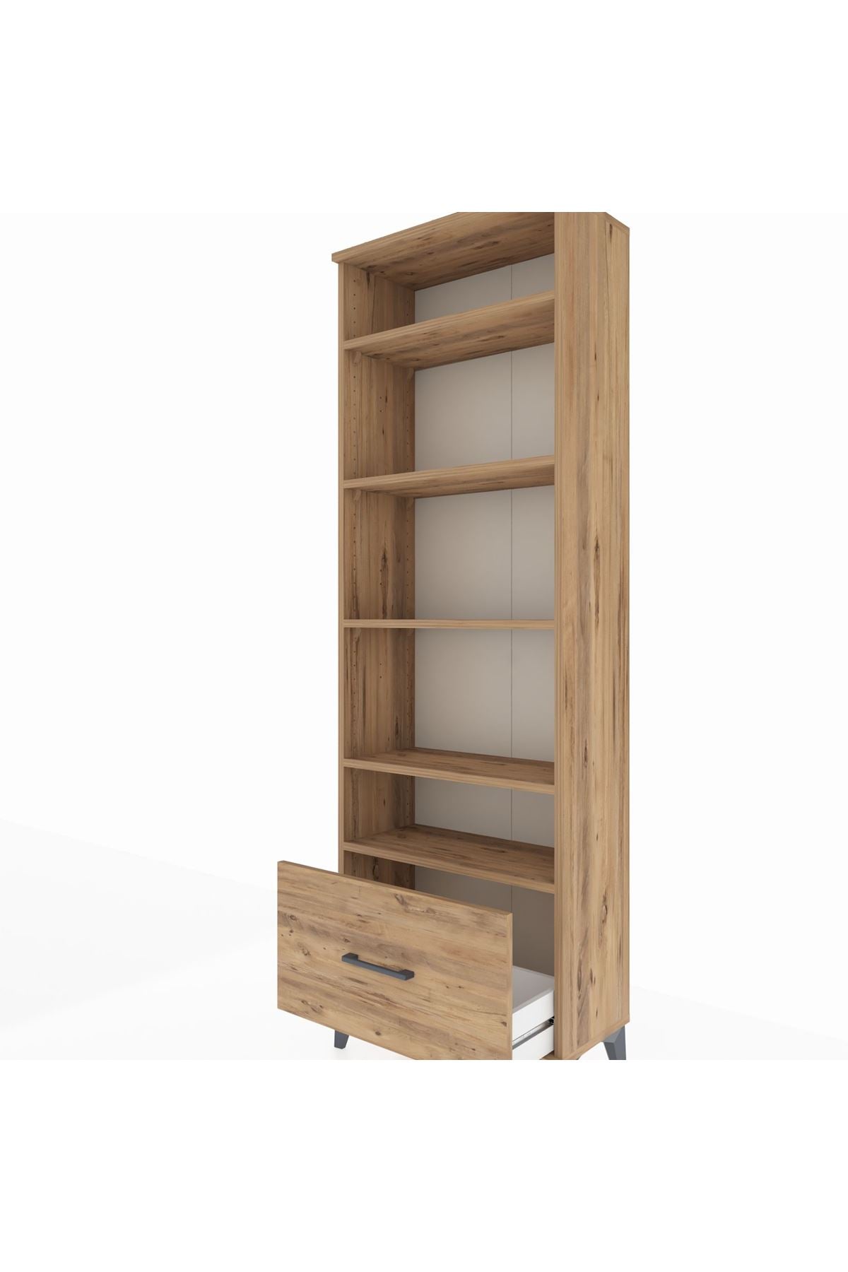 Arges Dolap 5 Raflı Tek Çekmeceli 60x30x182 - S23M044V9A