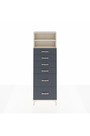 Arges Dolap 2 Raflı 6 Çekmeceli 60x30x182 - S23M045V2A