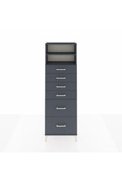 Arges Dolap 2 Raflı 6 Çekmeceli 60x30x182 - S23M045V5A