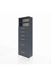 Arges Dolap 2 Raflı 6 Çekmeceli 60x30x182 - S23M045V5A