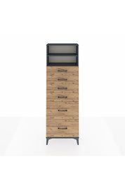 Arges Dolap 2 Raflı 6 Çekmeceli 60x30x182 - S23M045V6A