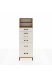 Arges Dolap 2 Raflı 6 Çekmeceli 60x30x182 - S23M045V7A