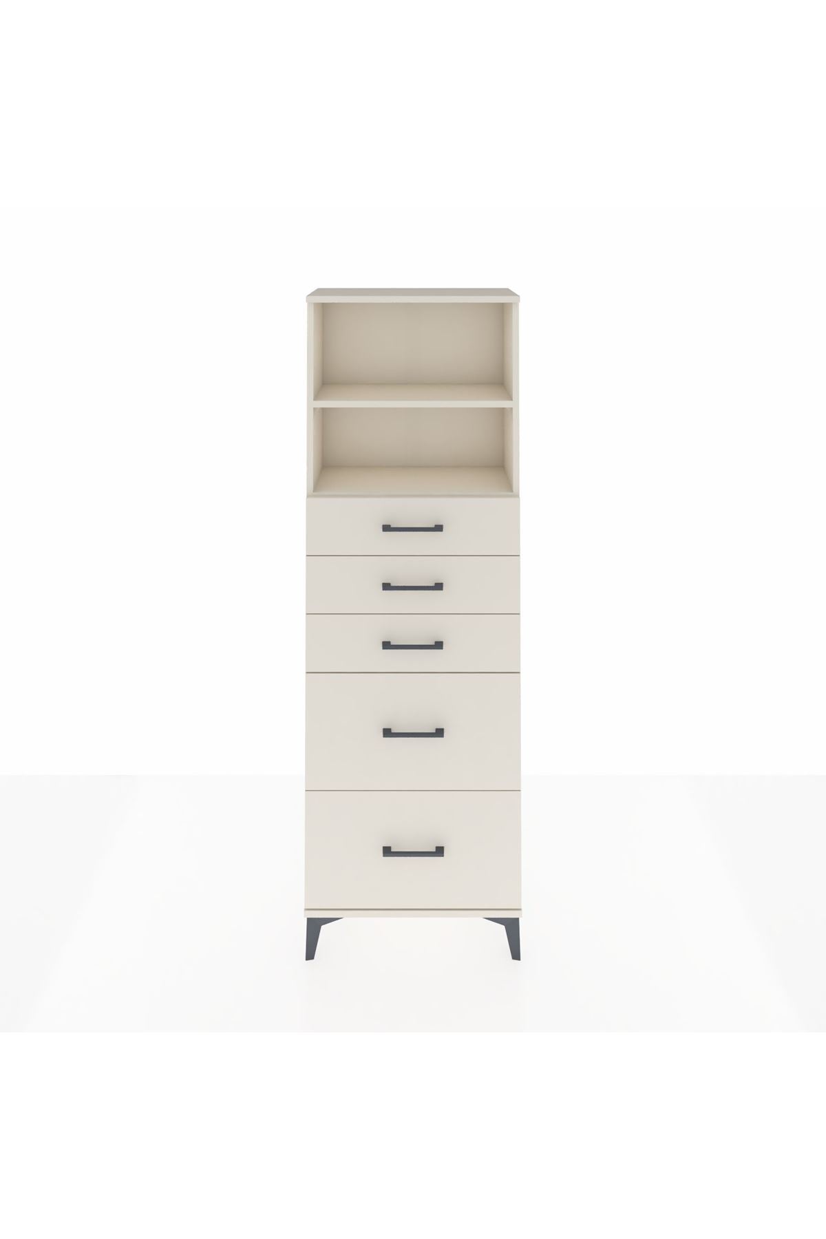 Arges Dolap 2 Raflı 5 Çekmeceli 60x30x182 - S23M046V1A