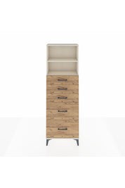 Arges Dolap 2 Raflı 5 Çekmeceli 60x30x182 - S23M046V3A