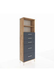 Arges Dolap 2 Raflı 5 Çekmeceli 60x30x182 - S23M046V8A