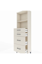 Arges Dolap 2 Raflı 4 Çekmeceli 60x30x182 - S23M047V1A