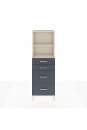 Arges Dolap 2 Raflı 4 Çekmeceli 60x30x182 - S23M047V2A