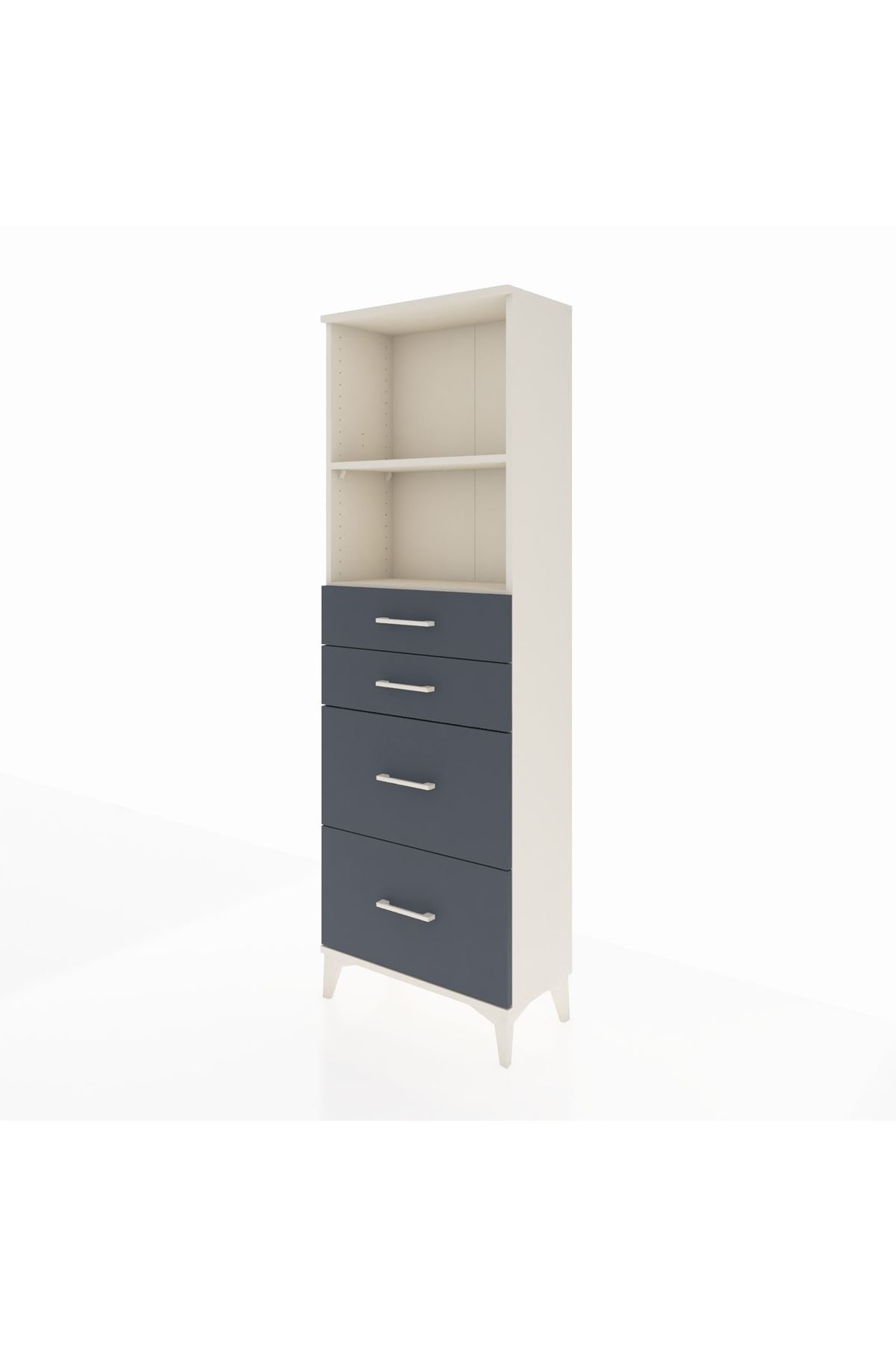 Arges Dolap 2 Raflı 4 Çekmeceli 60x30x182 - S23M047V2A