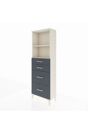 Arges Dolap 2 Raflı 4 Çekmeceli 60x30x182 - S23M047V2A