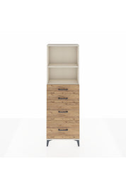 Arges Dolap 2 Raflı 4 Çekmeceli 60x30x182 - S23M047V3A