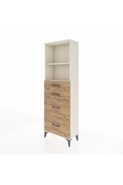 Arges Dolap 2 Raflı 4 Çekmeceli 60x30x182 - S23M047V3A