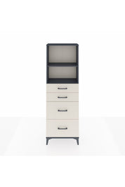 Arges Dolap 2 Raflı 4 Çekmeceli 60x30x182 - S23M047V4A