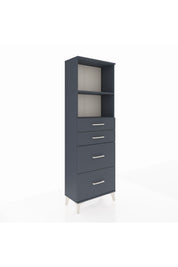 Arges Dolap 2 Raflı 4 Çekmeceli 60x30x182 - S23M047V5A