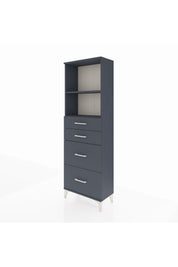 Arges Dolap 2 Raflı 4 Çekmeceli 60x30x182 - S23M047V5A