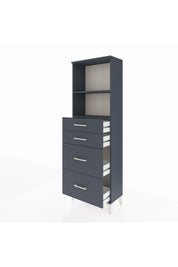 Arges Dolap 2 Raflı 4 Çekmeceli 60x30x182 - S23M047V5A