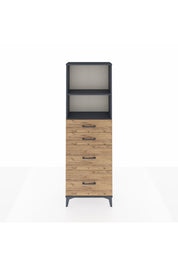 Arges Dolap 2 Raflı 4 Çekmeceli 60x30x182 - S23M047V6A