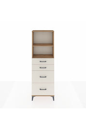 Arges Dolap 2 Raflı 4 Çekmeceli 60x30x182 - S23M047V7A