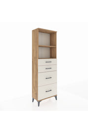 Arges Dolap 2 Raflı 4 Çekmeceli 60x30x182 - S23M047V7A