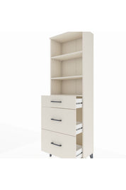 Arges Dolap 3 Raflı 3 Çekmeceli 60x30x182 - S23M048V1A