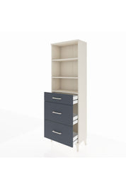 Arges Dolap 3 Raflı 3 Çekmeceli 60x30x182 - S23M048V2A