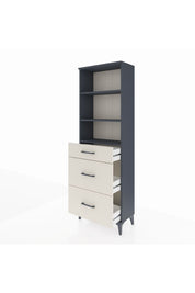 Arges Dolap 3 Raflı 3 Çekmeceli 60x30x182 - S23M048V4A