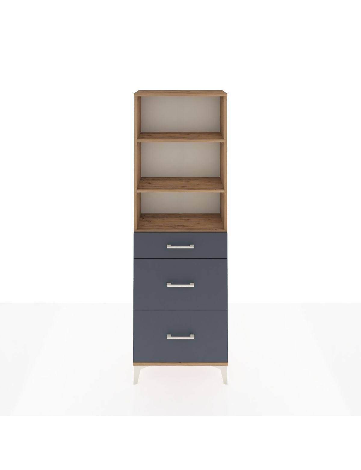 Arges Dolap 3 Raflı 3 Çekmeceli 60x30x182 - S23M048V8A