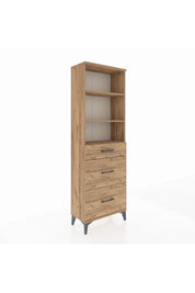 Arges Dolap 3 Raflı 3 Çekmeceli 60x30x182 - S23M048V9A