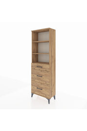Arges Dolap 3 Raflı 3 Çekmeceli 60x30x182 - S23M048V9A