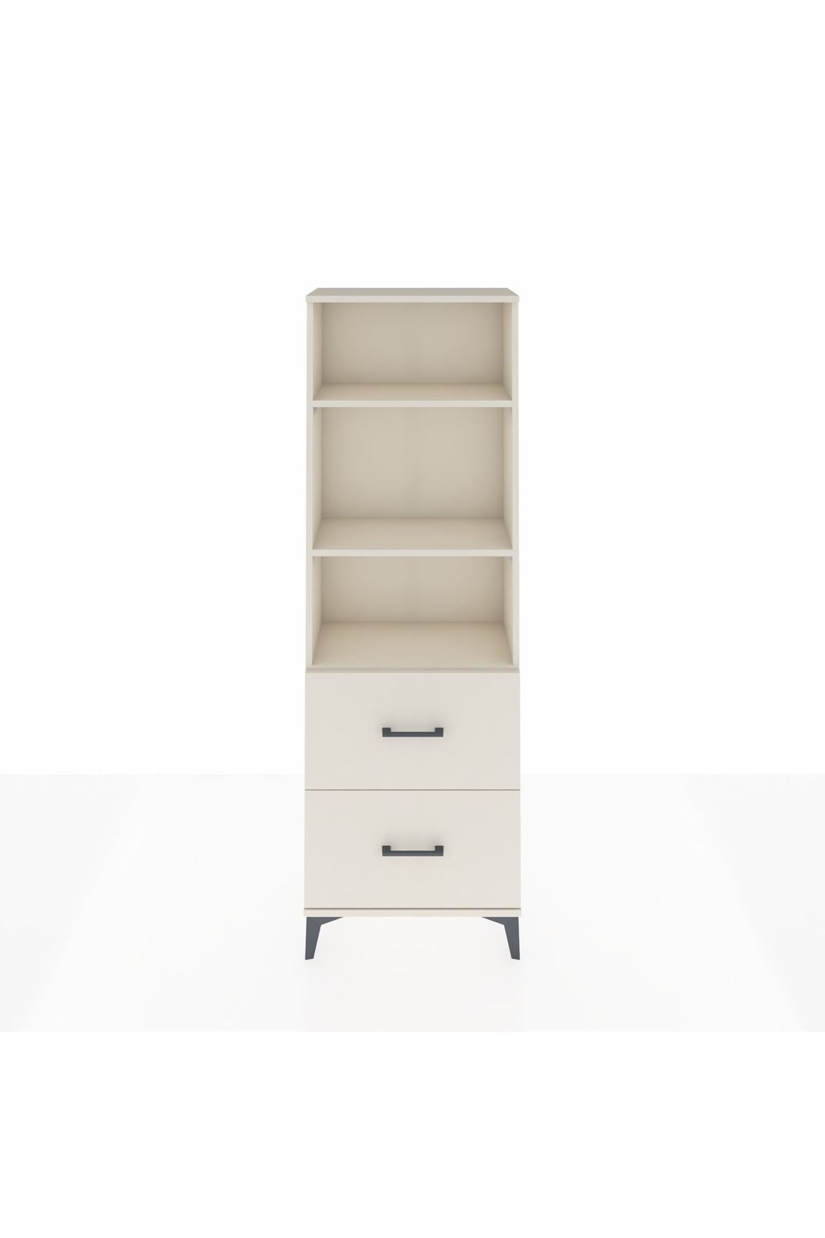 Arges Dolap 3 Raflı 2 Çekmeceli 60x30x182 - S23M049V1A