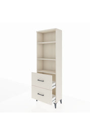Arges Dolap 3 Raflı 2 Çekmeceli 60x30x182 - S23M049V1A